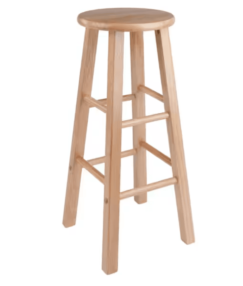 Barstool - Natural Wood