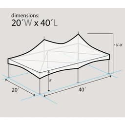 20x40 Marquee Tent (No Walls) Small Image