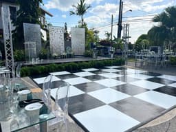 Dance Floor - Black & White 18' x 18' Small Image