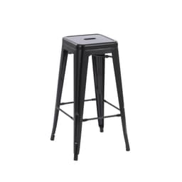 Metal Bar Stool - Black Small Image
