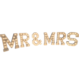 Mr & Mrs - Marquee Letters Small Image