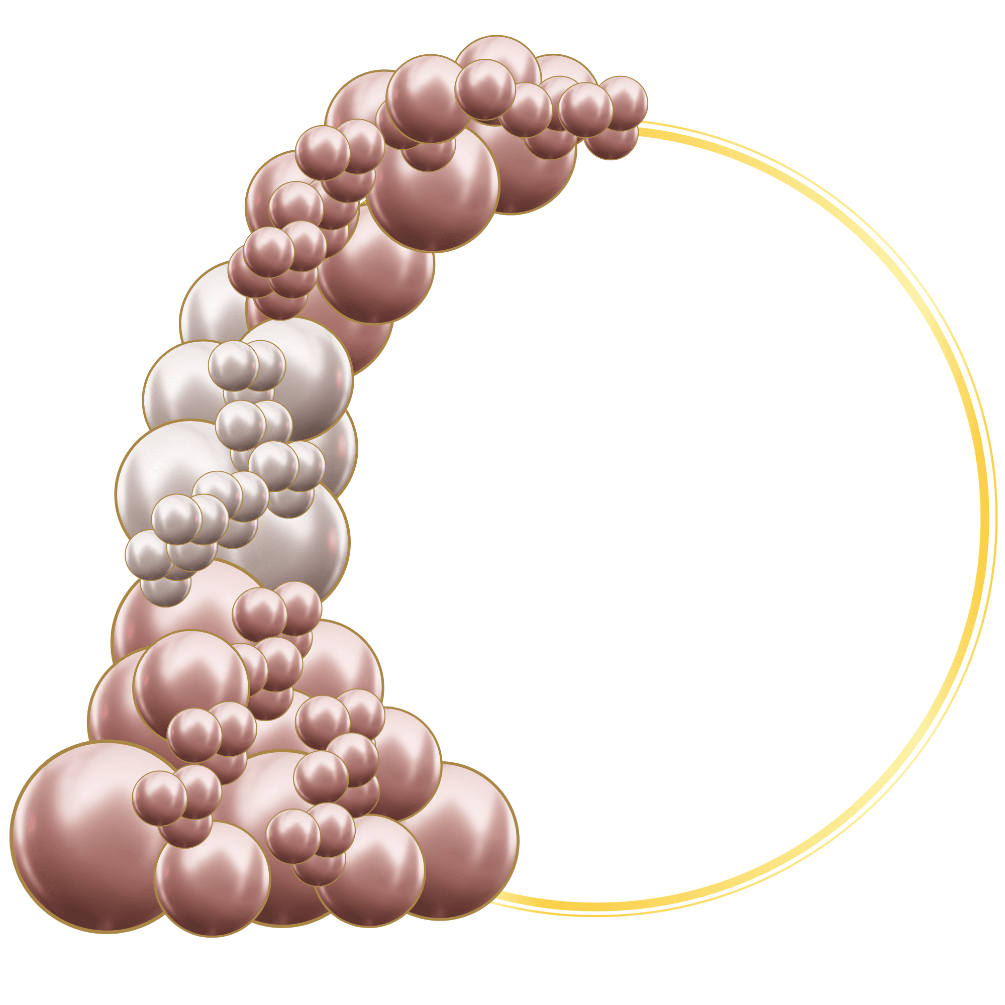 BALLOON CIRCLE - 1/2 CIRCLE